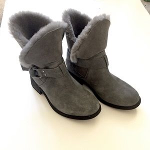 UGG Bodie Boots Suede Gray Women’s 6.5